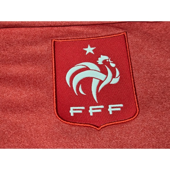Nike Dri-Fit Soccer Jersey France French Football Federation Red Men's L - Picture 5 of 7